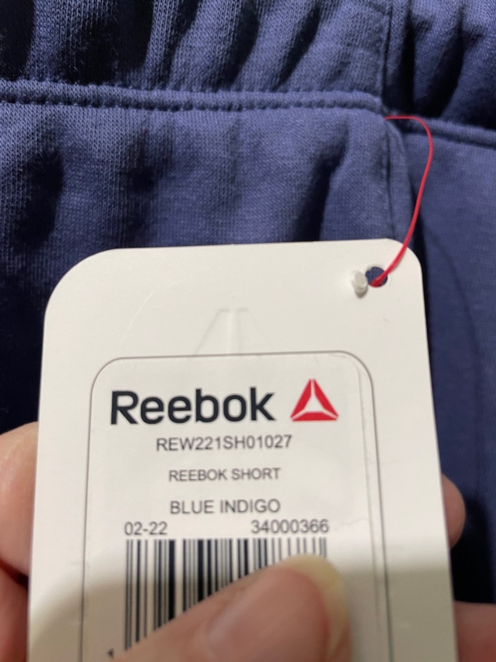 NEW 🆕 Reebok Mens/Unisex Blue Athletic Shorts with Drawstring - Picture 2 of 16